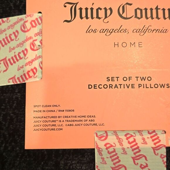 Juicy Couture Home Set of 2 Decorative Pillows - Picture 7 of 7